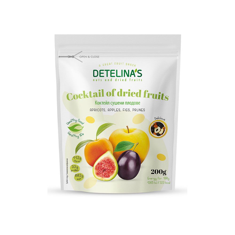 Коктейл Detelina's Сушени плодове 200 г