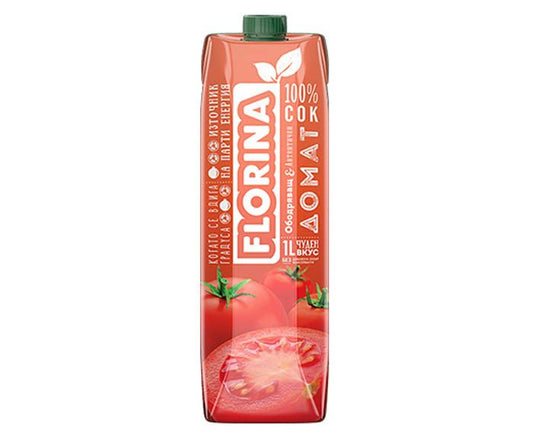 Сок Домат 100% Florina 1 л